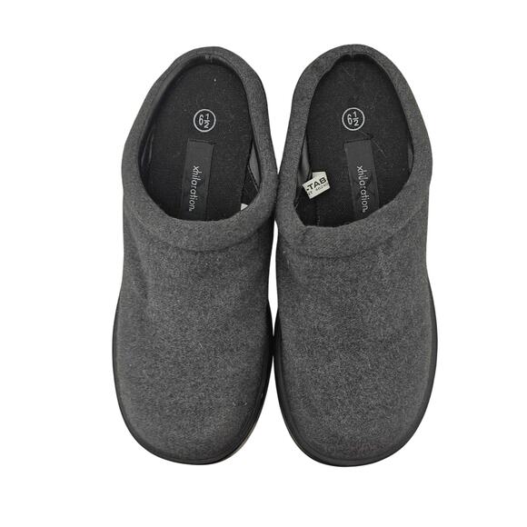 Mules Womens Size 6.5 M Gray Flat Platform Clogs Preppy - Picture 6 of 6